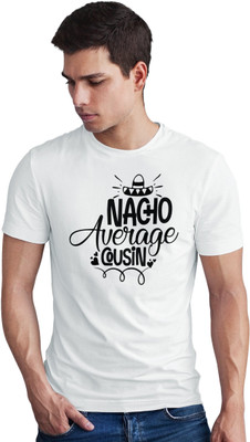 SeBLo Printed Men Round Neck White T-Shirt