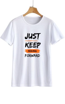 BePagal Typography Women Round Neck White T-Shirt
