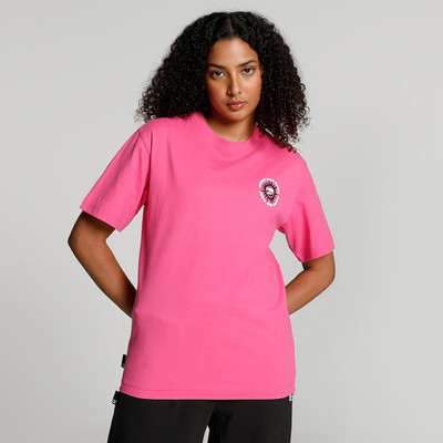 PUMA Printed Women Crew Neck Pink T-Shirt
