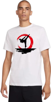 Moldify Graphic Print Men Round Neck White T-Shirt
