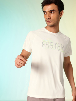 HRX by Hrithik Roshan Solid Men Round Neck White T-Shirt
