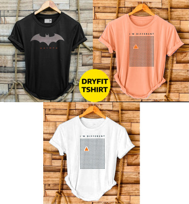FREAKS Graphic Print Men Round Neck Multicolor T-Shirt