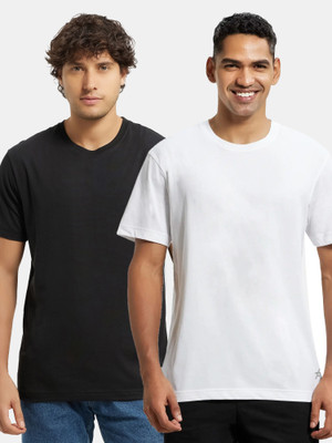 JOCKEY Solid Men Round Neck Multicolor T-Shirt