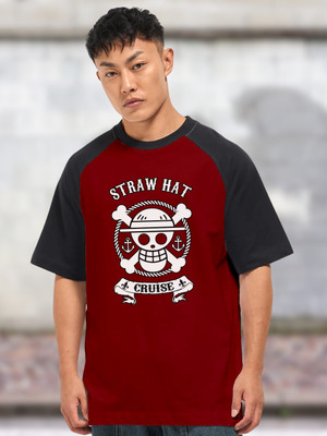 Cool Plus Printed Men Round Neck Maroon T-Shirt