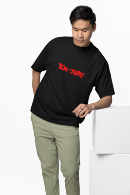 DarkWhite Graphic Print Men Round Neck Black T-Shirt