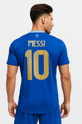 IZON Printed Men Round Neck Blue T-Shirt