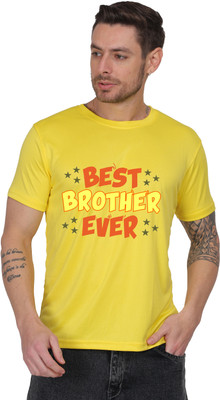 ARTIYAN Graphic Print Men Round Neck Yellow T-Shirt