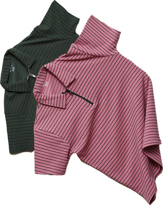 N AND J Striped Men Polo Neck Green, Pink T-Shirt