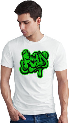 Seek Buy Love Printed Men Round Neck White T-Shirt