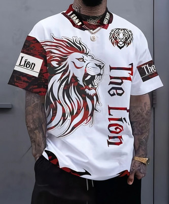 COPEHHI Typography Men Round Neck Red, White T-Shirt