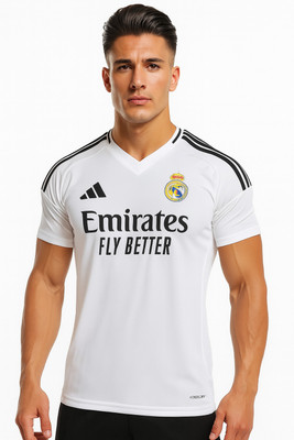 IZON Printed Men Round Neck White, Black T-Shirt