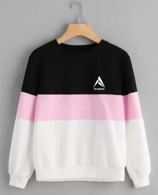 Kroptee Colorblock Men Round Neck Multicolor T-Shirt