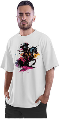 TheFreedomStore Printed Men Round Neck White T-Shirt