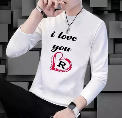 JSIYA Printed, Typography Men Round Neck White T-Shirt