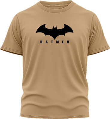 Jazira Graphic Print Men Round Neck Brown T-Shirt