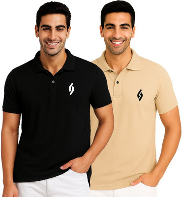 SM SHAYAM CREATION Printed Men Polo Neck Multicolor T-Shirt