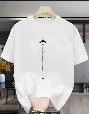 SISTAS Printed Men Round Neck White T-Shirt