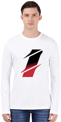 BigArk Printed Men Round Neck White T-Shirt