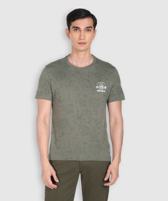 U.S. POLO ASSN. Printed Men Round Neck Multicolor T-Shirt