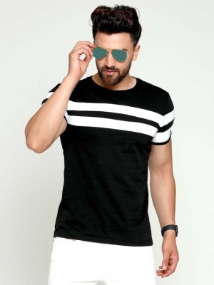 yeh india Printed Men Round Neck Black T-Shirt