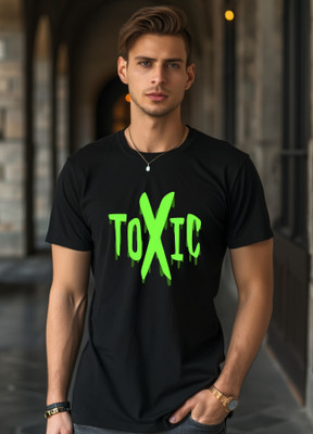 Uniplanet Store Printed Men Round Neck Black T-Shirt