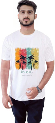 DAKU FASHION Printed Men Round Neck Multicolor T-Shirt
