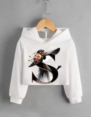 BHAIJI FASHION Graphic Print Women Hooded Neck White T-Shirt