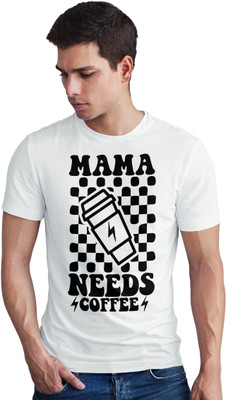 Seek Buy Love Printed Men Round Neck White T-Shirt