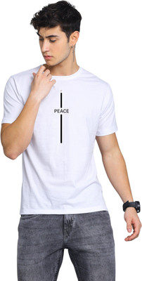 Attirea Graphic Print Men Round Neck White T-Shirt