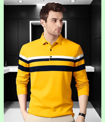 Autna Solid Men Polo Neck Grey T-Shirt
