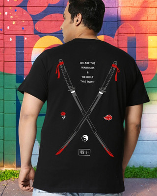 BEWAKOOF Printed, Typography Men Round Neck Black T-Shirt