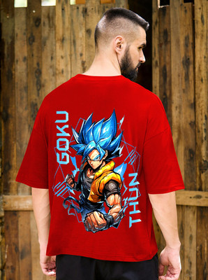 TeeTops Printed Men Round Neck Red T-Shirt