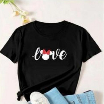SAHAL FASHION Printed, Typography Women Round Neck Black T-Shirt