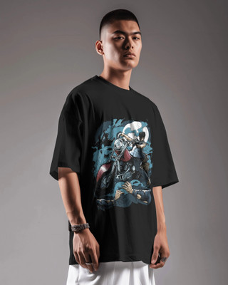 aveeda clothing Printed Men Round Neck Black T-Shirt