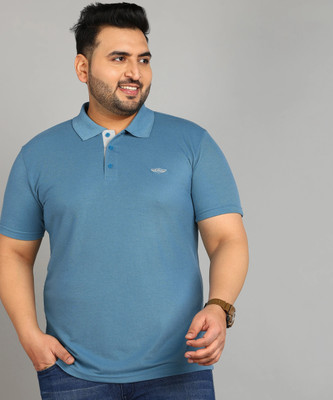 METRONAUT PLUS Solid Men Polo Neck Pink T-Shirt