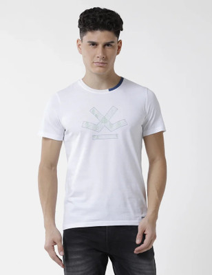 WROGN Printed Men Round Neck White T-Shirt