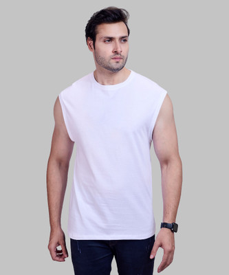 I&D Solid Men Round Neck Multicolor T-Shirt