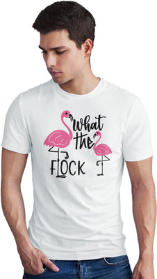 Seek Buy Love Printed Men Round Neck White T-Shirt