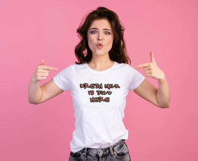 Incarnation Typography Women Round Neck White T-Shirt