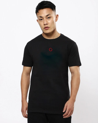 BEWAKOOF Printed Men Round Neck Black T-Shirt
