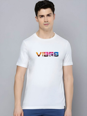 SZN Graphic Print Men Round Neck White T-Shirt