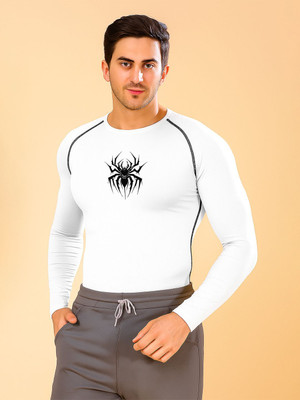 FRISKERS Solid Men Round Neck White T-Shirt