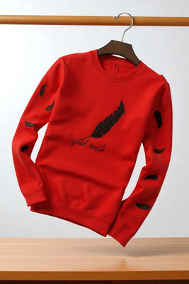 Autna Printed Men Round Neck Red T-Shirt