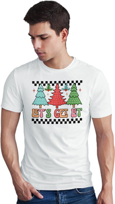 Seek Buy Love Printed Men Round Neck White T-Shirt