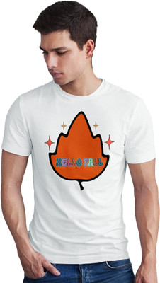 Seek Buy Love Printed Men Round Neck White T-Shirt