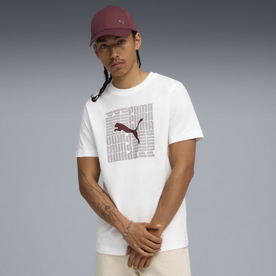 PUMA Printed Men Round Neck White T-Shirt