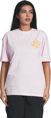 BLOOPERS Graphic Print Women Round Neck Pink T-Shirt