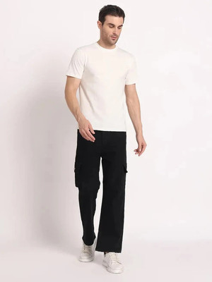 OldVampire Solid Men Round Neck White T-Shirt