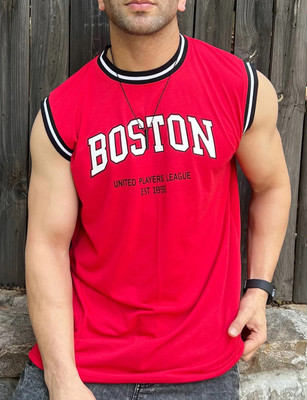 Kay Dee Graphic Print Men Round Neck Red, White T-Shirt