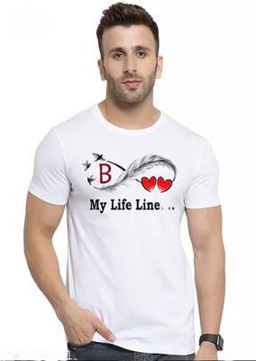clickwell Printed, Typography Men Round Neck White T-Shirt